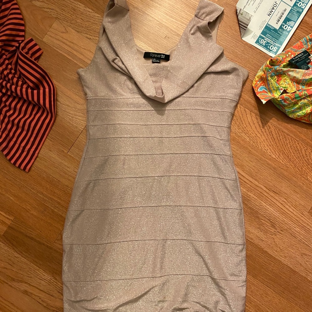 Nude pink dress